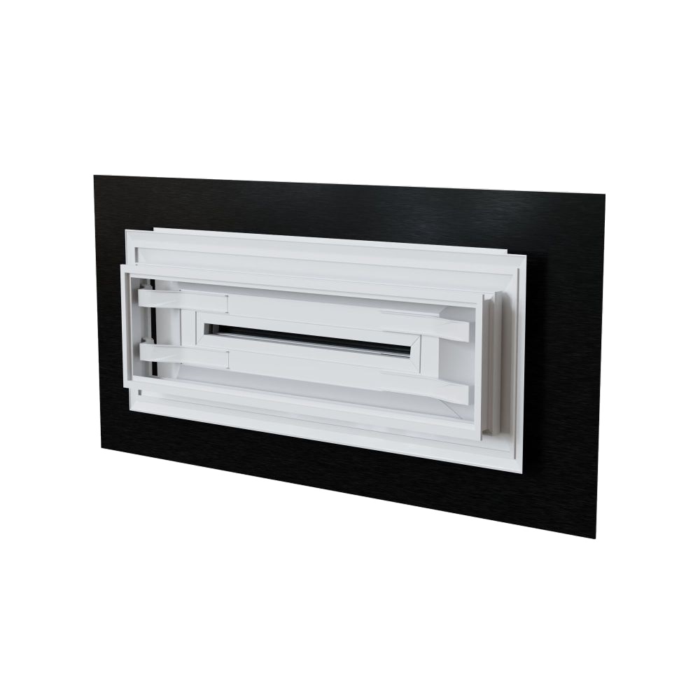 Baillindustrie - Grille soufflage Confort Black - Photo produit DIF500X150 BLACK vue arrière